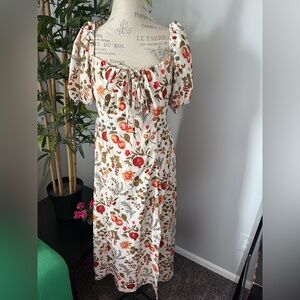 Cider dress size xl women off the shoulder long midi side slit